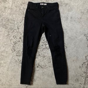 TOPSHOP Jamie Petite Rip Jeans
